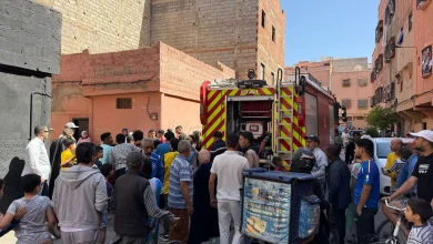 مراكش.. النيران تأتي على منزل بديور المساكين بمراكش (صور)