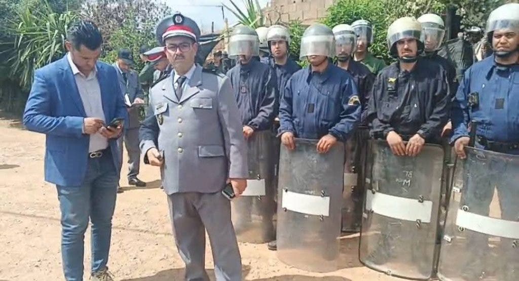 مراكش.. إنزال أمني لتنفيذ قرار قضائي بإفراغ منازل بدوار بن داود بجماعة تسلطانت (صور)