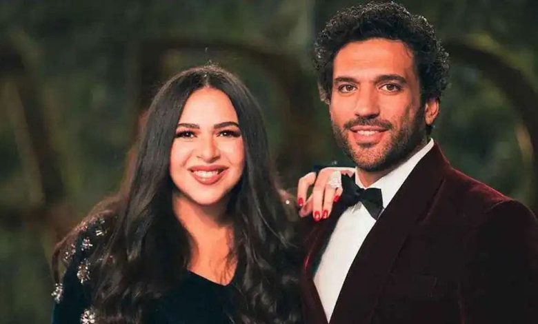 الفنانين إيمي سمير غانم وحسن الرداد يرزقان بطفلتهما الثانية “فادية”