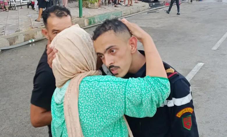 إندلاع حريق مهول في عمارة سكنية بالمضيق والسكان يحيون رجال الإطفاء بعد تدخلهم البطولي (صور)