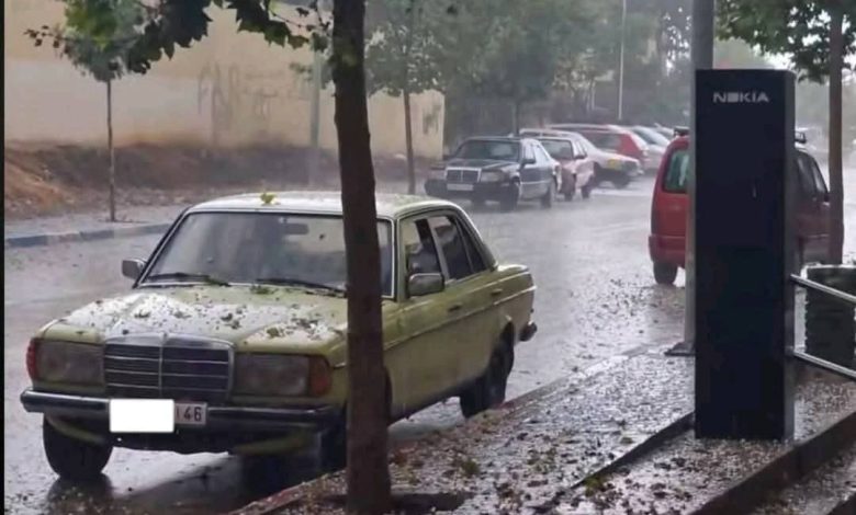 الحسيمة.. عاصفة رعدية مفاجئة تضرب منطقة “أسَاكَن”