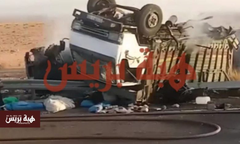 تاوريرت .. حادث اصطدام بين شاحنتين يسفر عن وفاة شخص وإصابة 3 آخرين