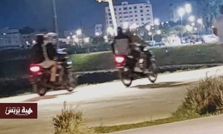 دراجات نارية متهورة تهدد سلامة المواطنين بكورنيش المحطة بتطوان
